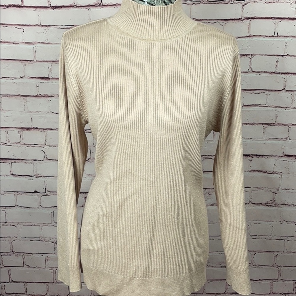 Calvin Klein Pink Metallic Sweater Size XL
